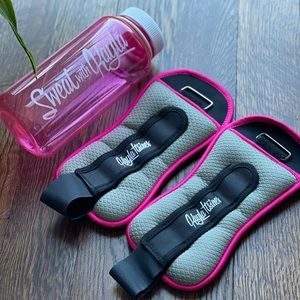 SWEAT Ankle/Wrist Weights + Water Bottle